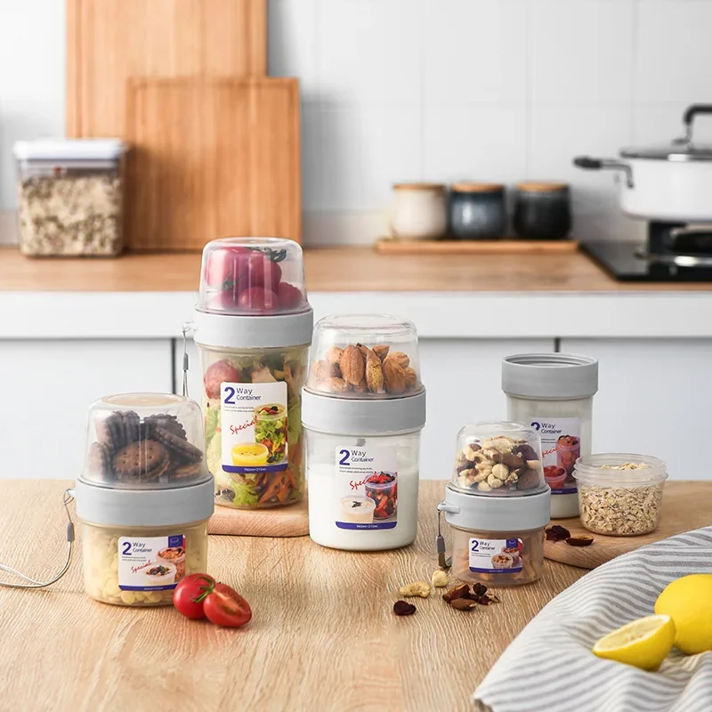 Meal Prep Yogurt - 아침식사 오트밀 시리얼 견과류 요거트 샐러드