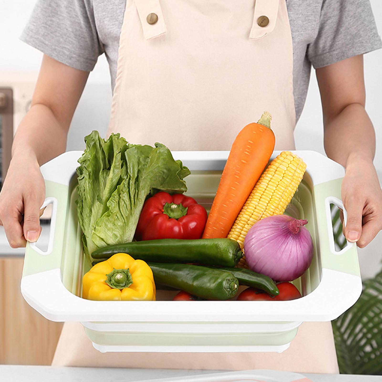 Meal Prep Cutting - 접이식 도마 다용도 통 식사 준비