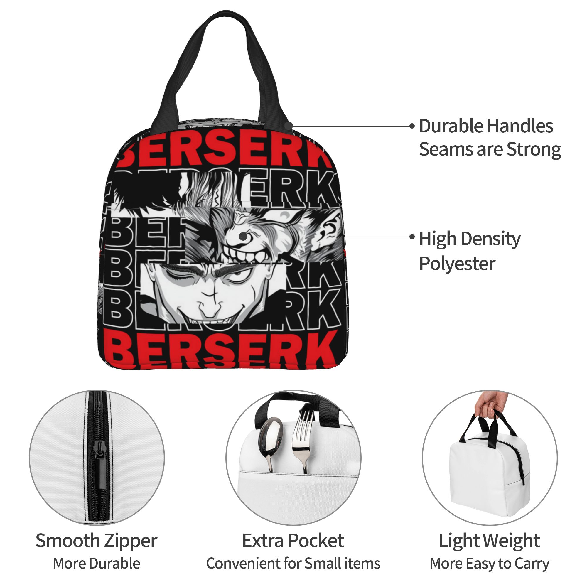 Meal Prep Bag - B-Berserks 열 절연 도시락 가방 브랜드