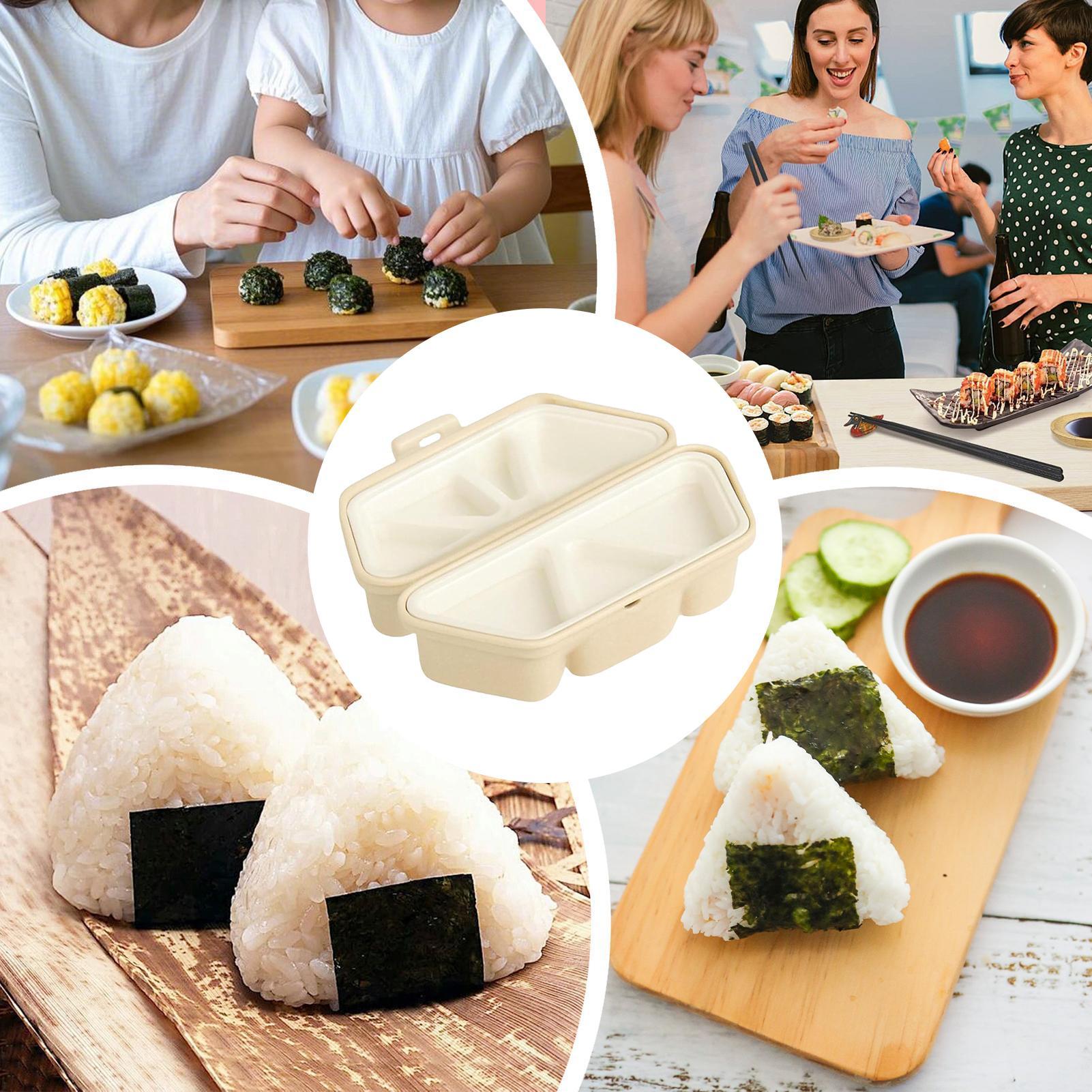 6구 일본식 접이식 주먹밥 틀, 초보자, 어린이, 성인 - Meal Prep With Rice 리뷰 및 가격