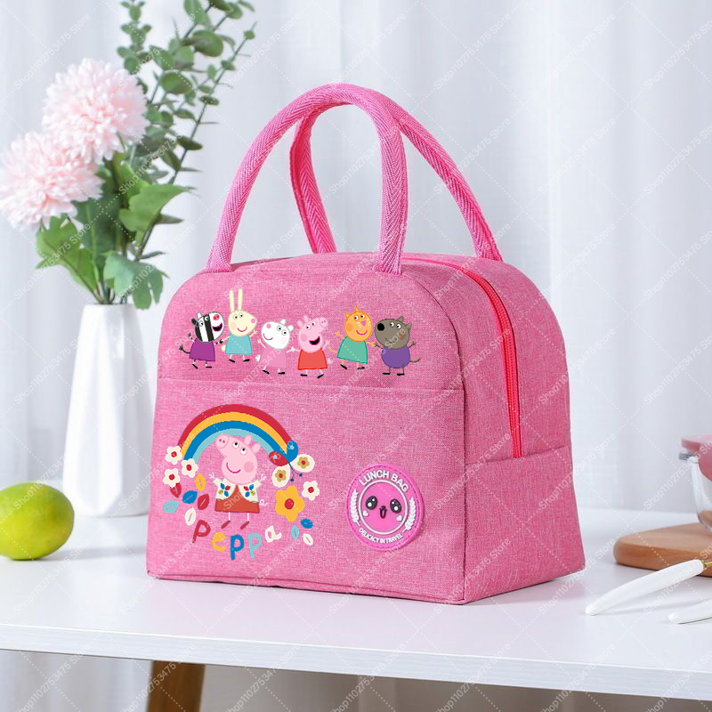 소녀 애니메이션 귀여운 점심 도시락 가방 만화 페파피그 - Meal Prep Bag 리뷰 및 가격