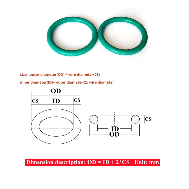 녹색 FKM O-링 1.78mm 코드 ID 1.6-25 - Meal Prep Co 리뷰 및 가격