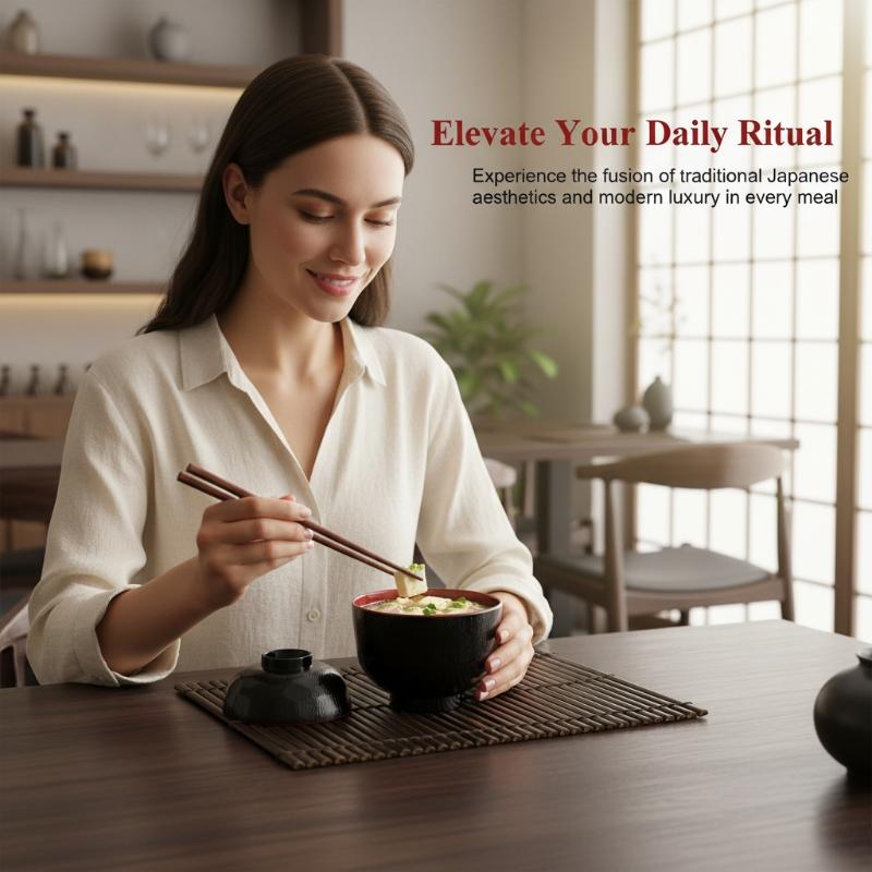 2톤 미소국 그릇(뚜껑 포함) 일본식 투톤 밥그릇 휴대 - Meal Prep With Rice 리뷰 및 가격