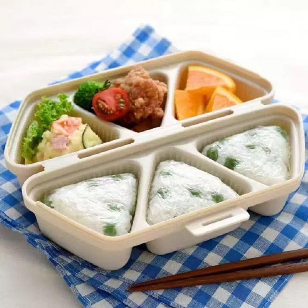 6구 삼각형 오니기리 몰드 도시락통 2-in-1 뚜껑있 - Meal Prep With Rice 리뷰 및 가격